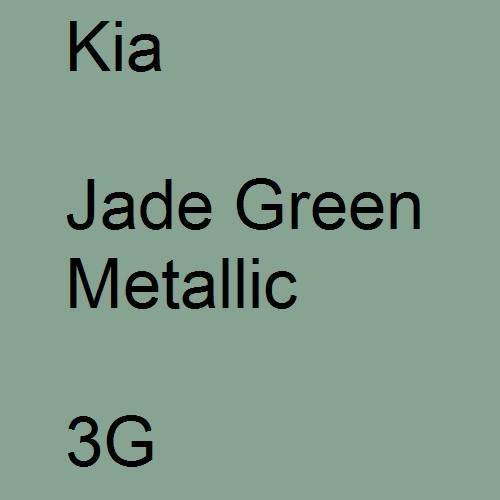 Kia, Jade Green Metallic, 3G.